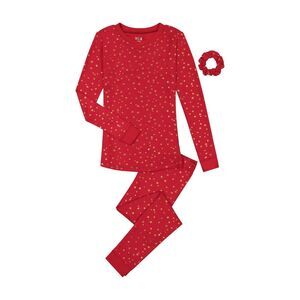 Max & Olivia‎ Girls Tight Fit Pajama Top, Pants and Scrunchie3 Piece Set Size 8